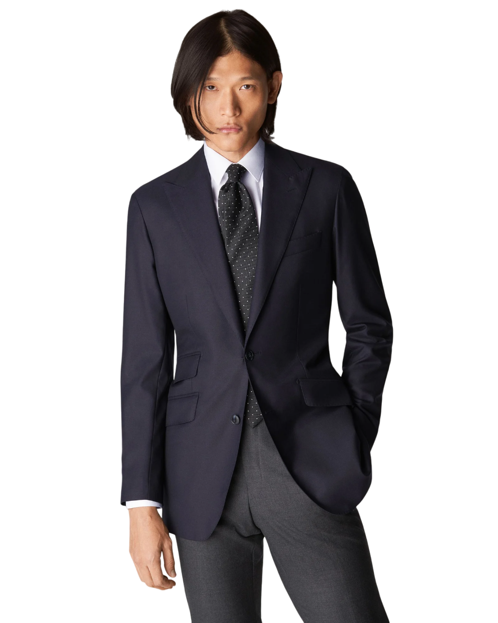 Eton Signature Twill French Cuff Shirt in White