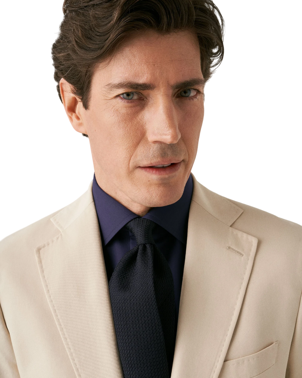 Eton Signature Twill Dress Shirt in-Navy Blue