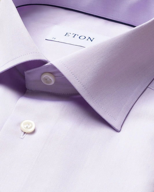 Eton Signature Twill Dress Shirt in-Light Lavender