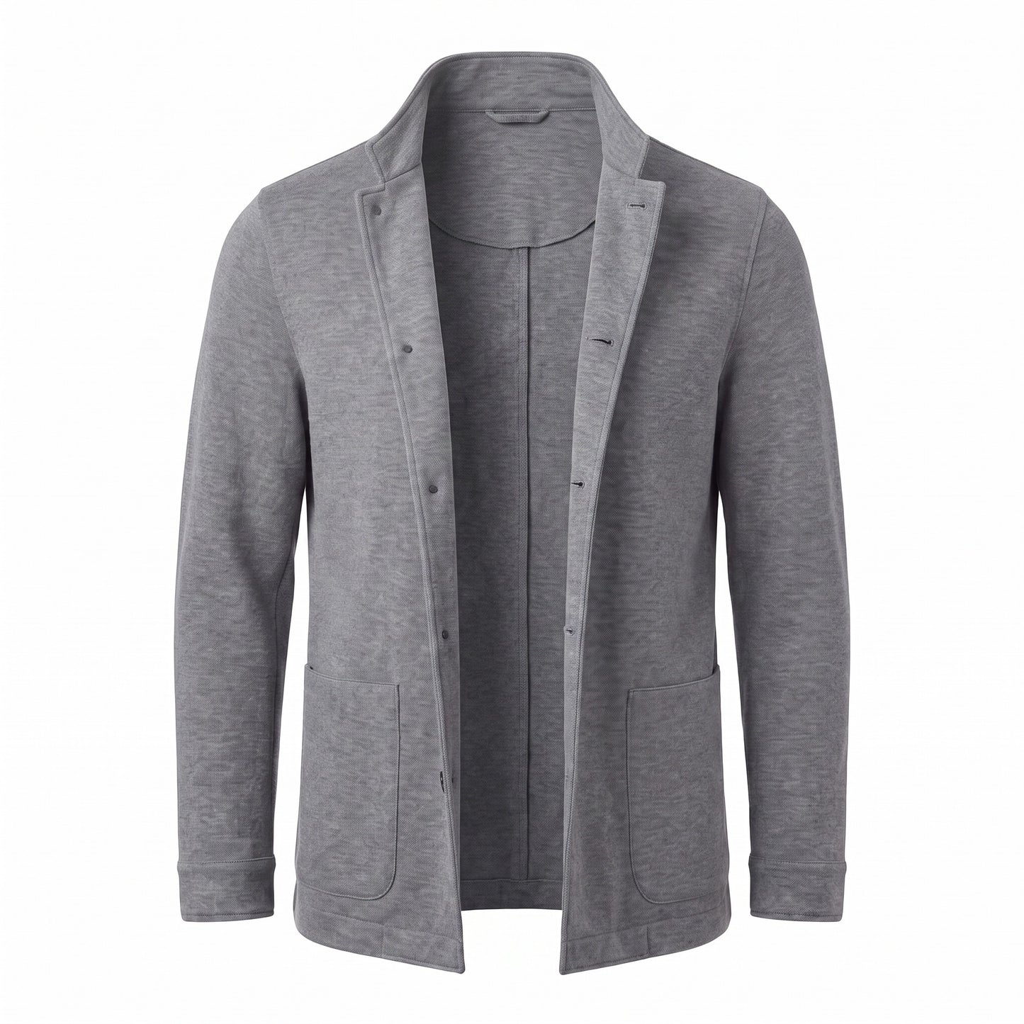 Fradi Wool and Cotton Jersey Billionaire Jacket in Grey