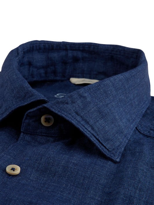 Stenstroms Linen Shirt In Dark blue
