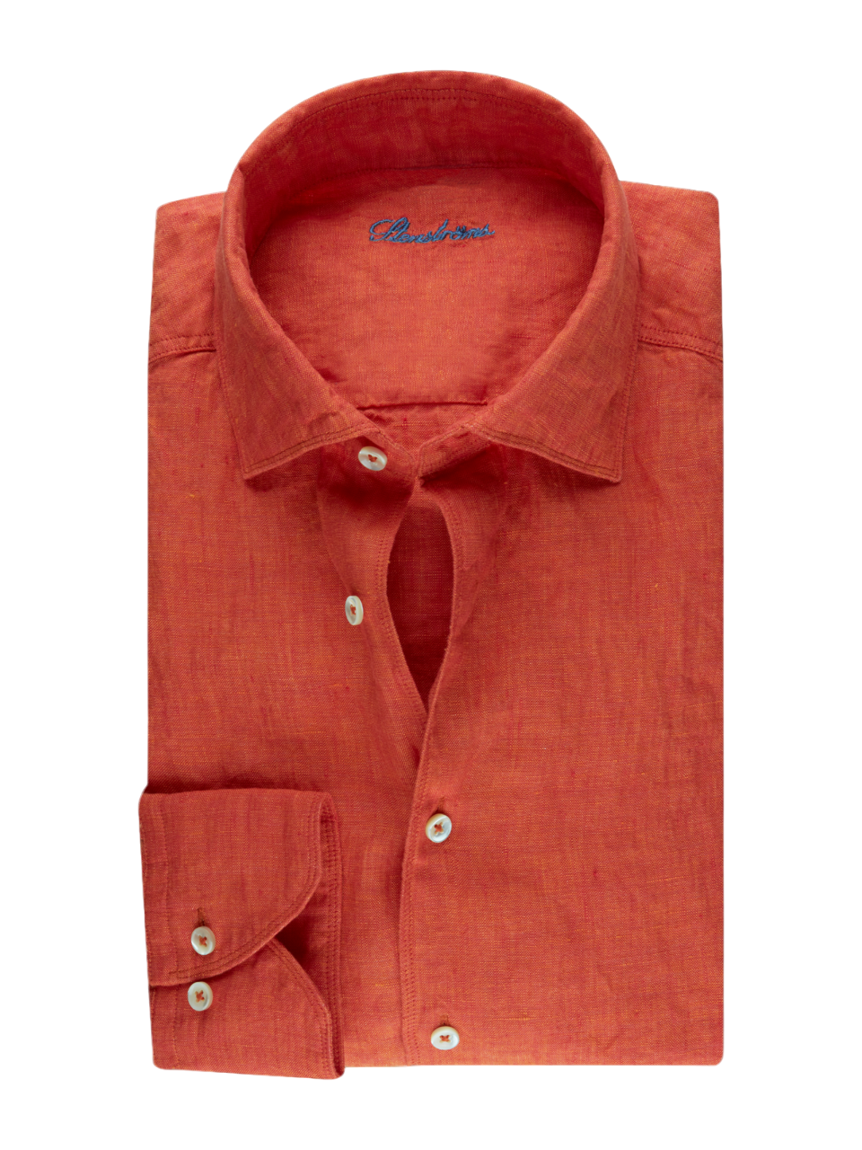 Stenstroms Linen Shirt in Dark Orange