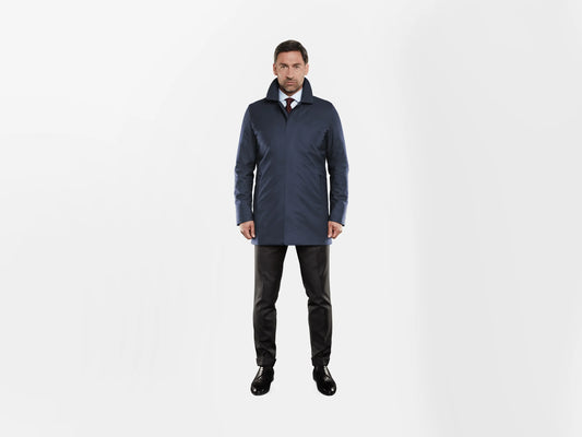 UBR Regulator™ Savile Wool Coat – Navy Blue
