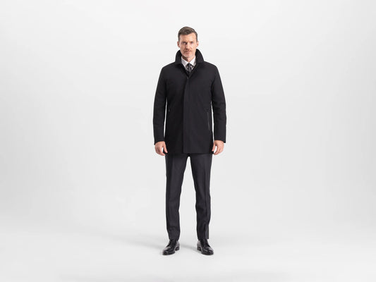 UBR Regulator™ Savile Wool Coat – Black