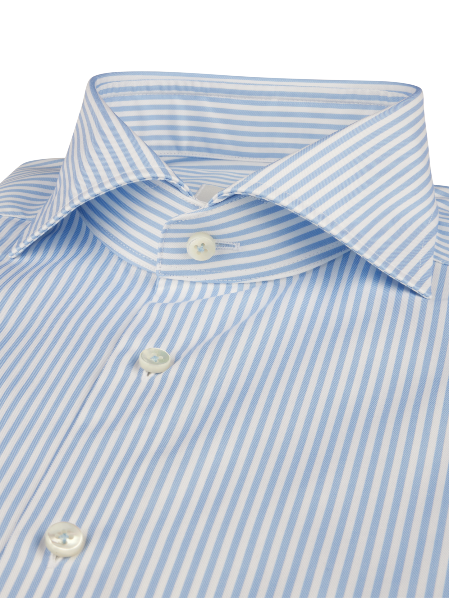 Stenströms Blue Striped Twill Shirt in Slim Fit.