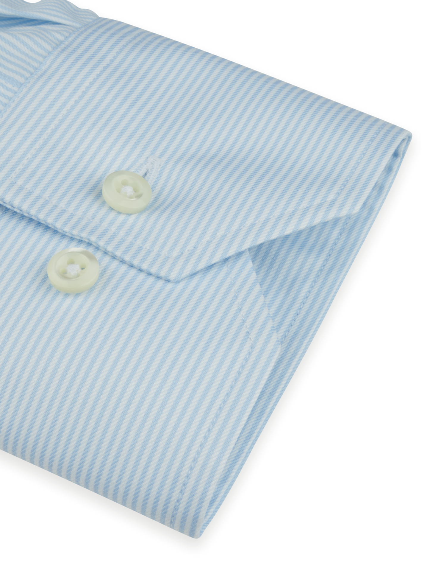 Stenströms Light Blue Striped Twill Shirt in Slim Fit