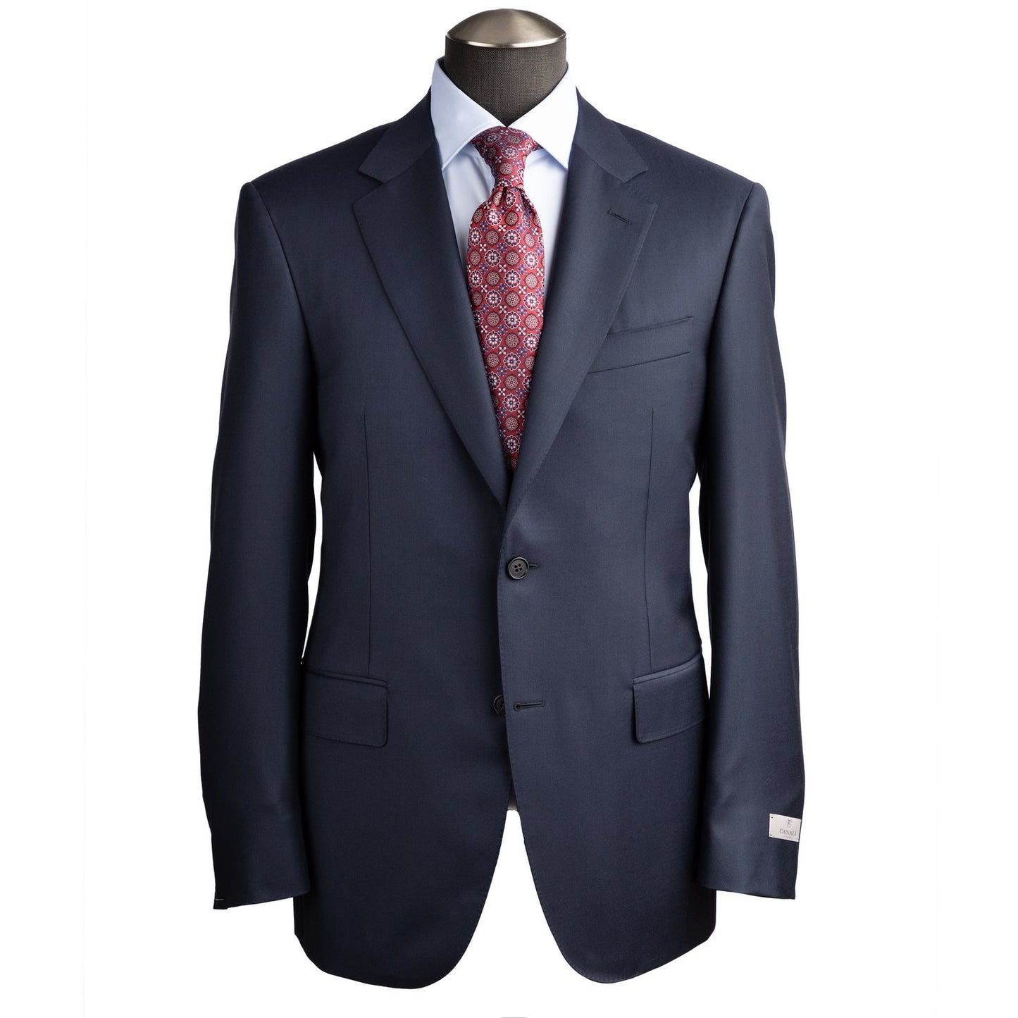 Canali Super 130 Contemporary Model Suit in Mediterranean Blue