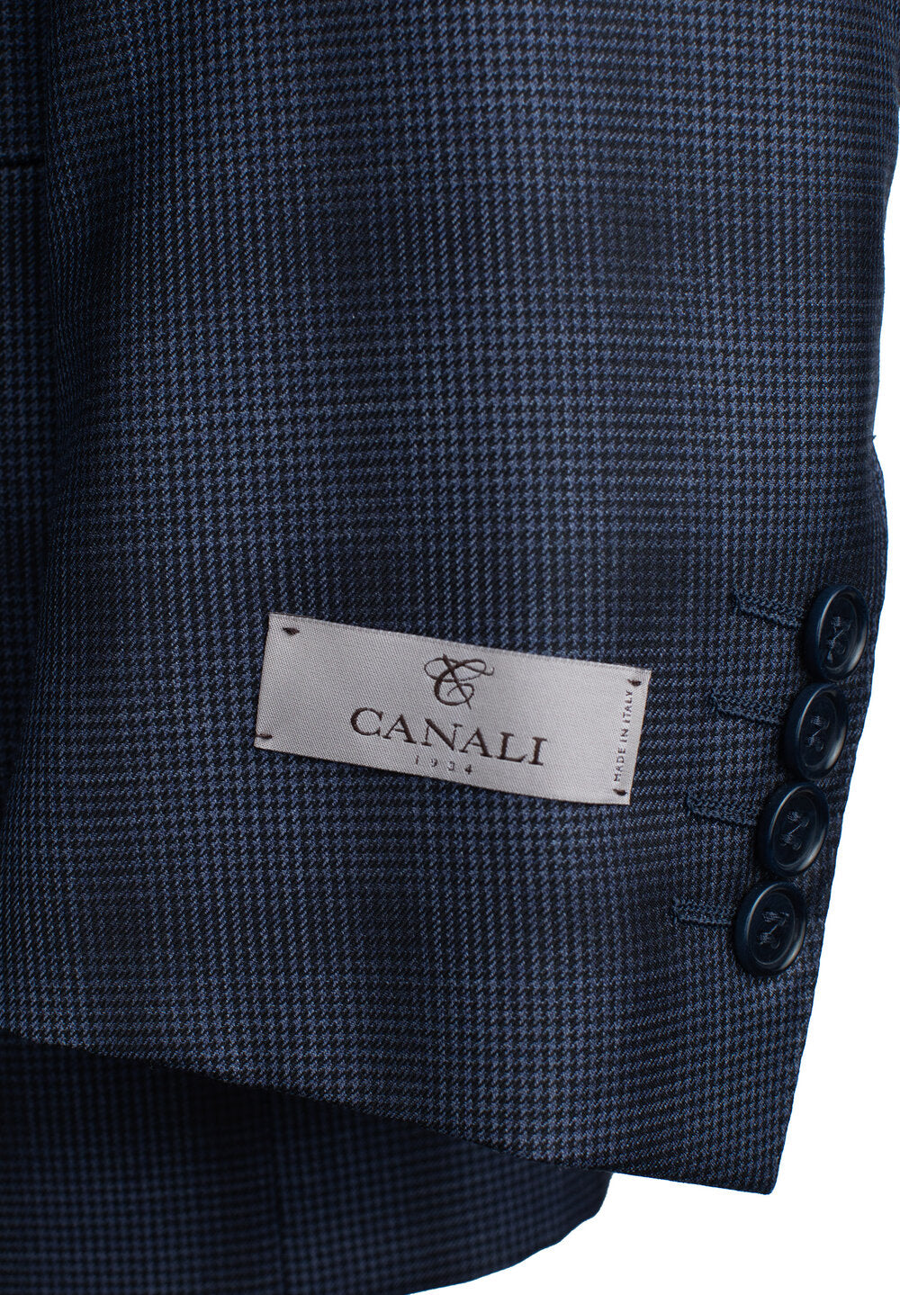 Canali Siena Model Suit in Blue Windowpane