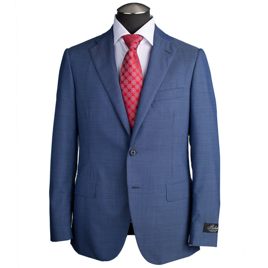 Belvest Super 120 Suit in Solid Light Blue