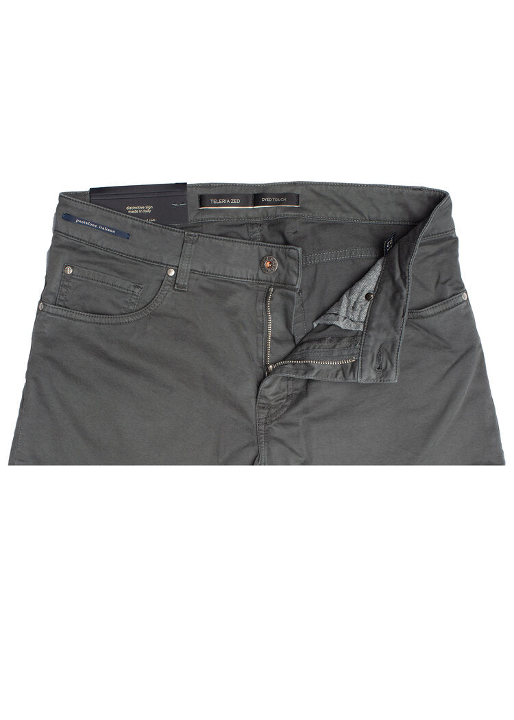Teleria Zed Five-Pocket Chinos in Anthracite
