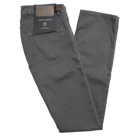 Teleria Zed Five-Pocket Chinos in Anthracite