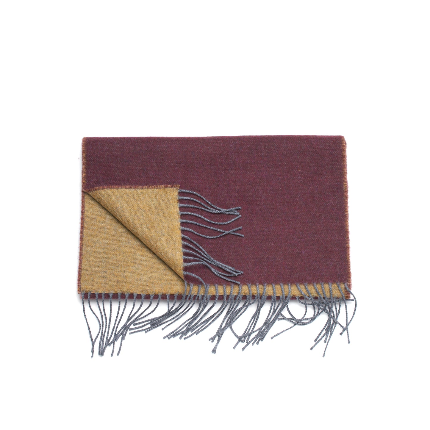 Bordered Reversible 100% Wool Scarf-03