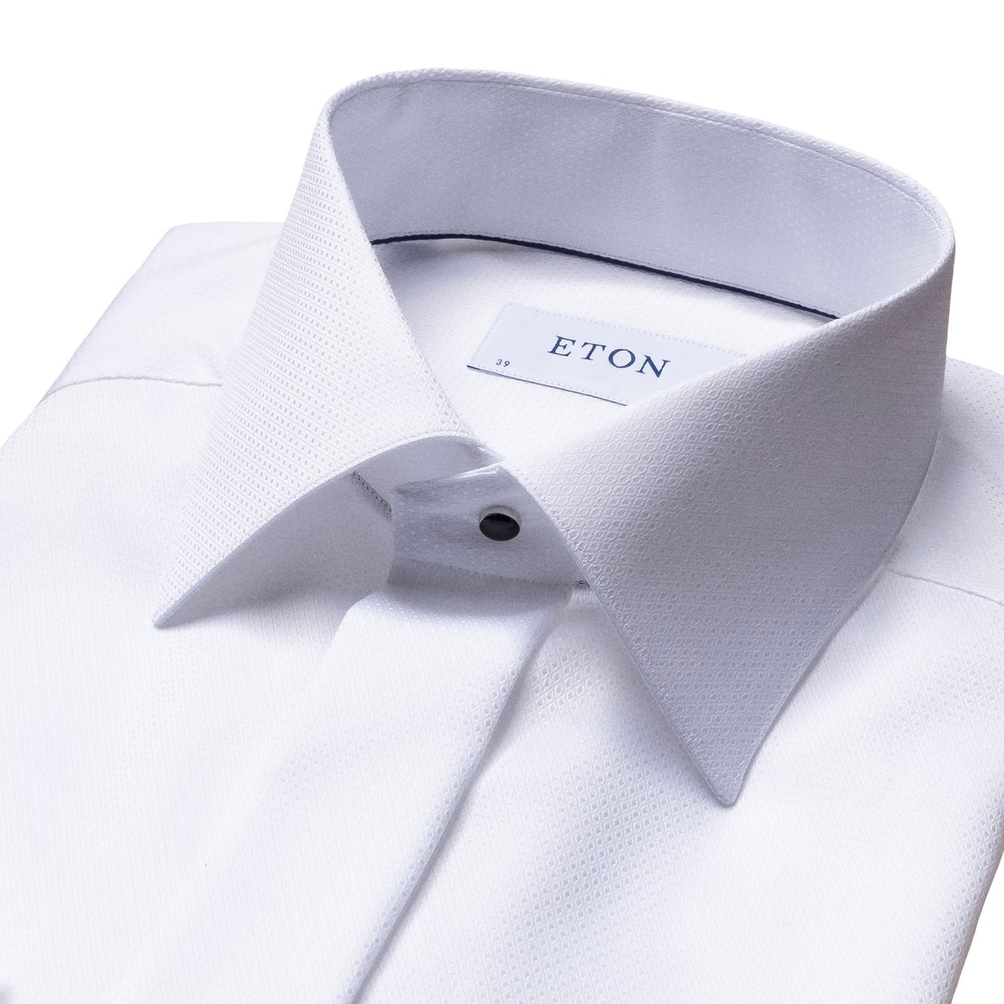 Eton Dobby Tuxedo Shirt in White