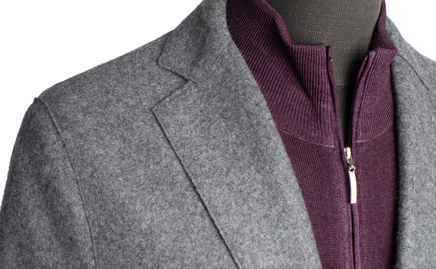 Eleventy Milano Slim Fit Wool Blend Sport Coat in Smoke Gray Melange