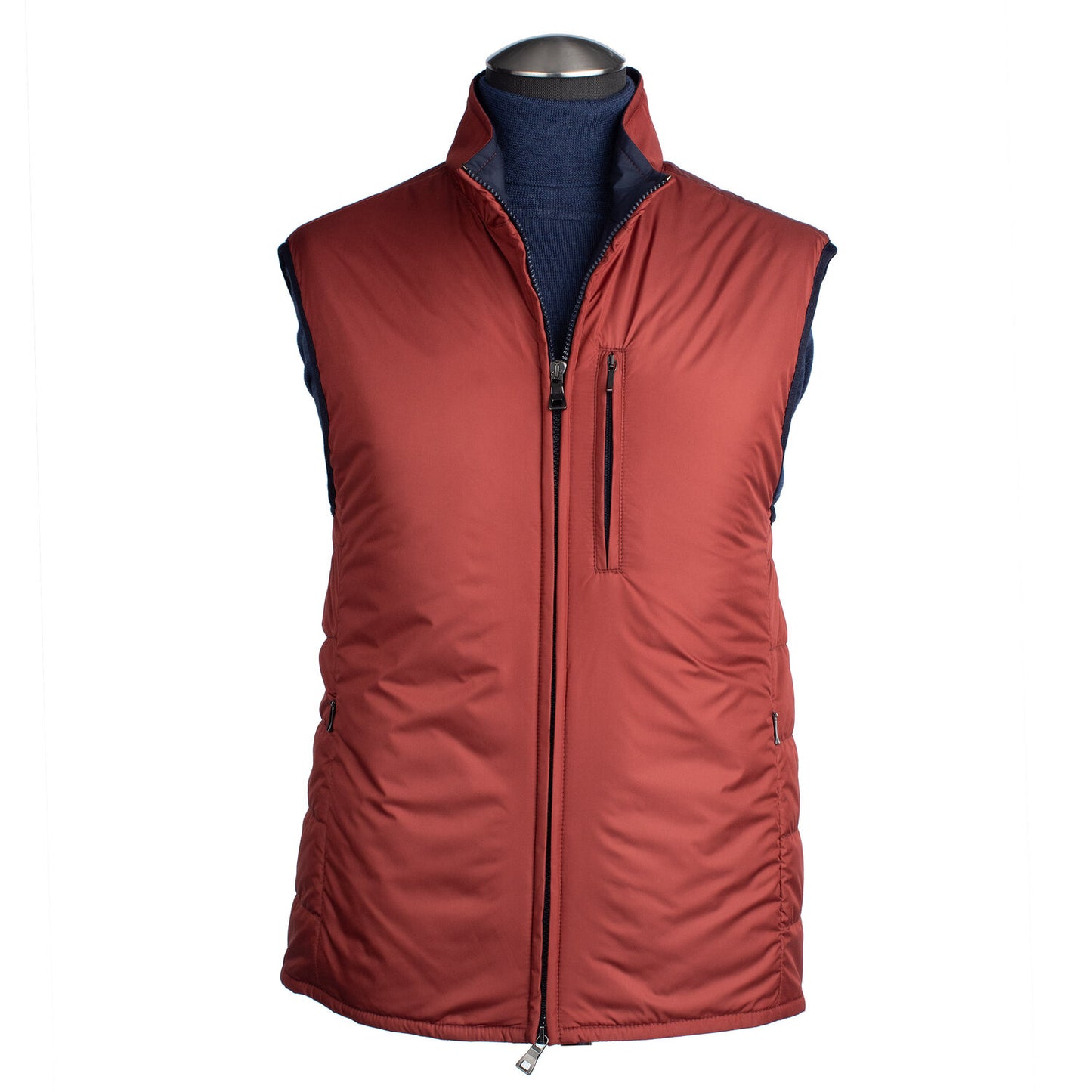 Waterville Water Repellent Nylon Vest in Light Rust