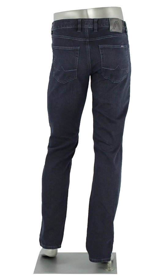 Alberto Jeans Pipe Regular Slim Fit T400 in Indigo