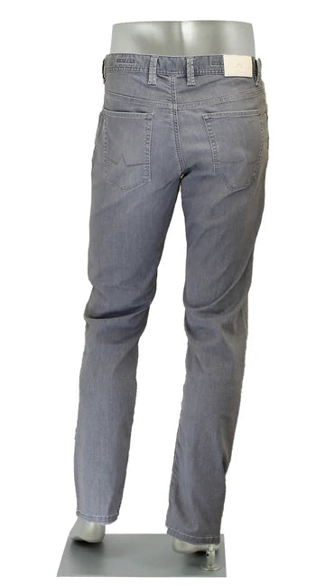 Alberto Jeans In Pipe Regular Fit Light Weigh Tencel-Gray