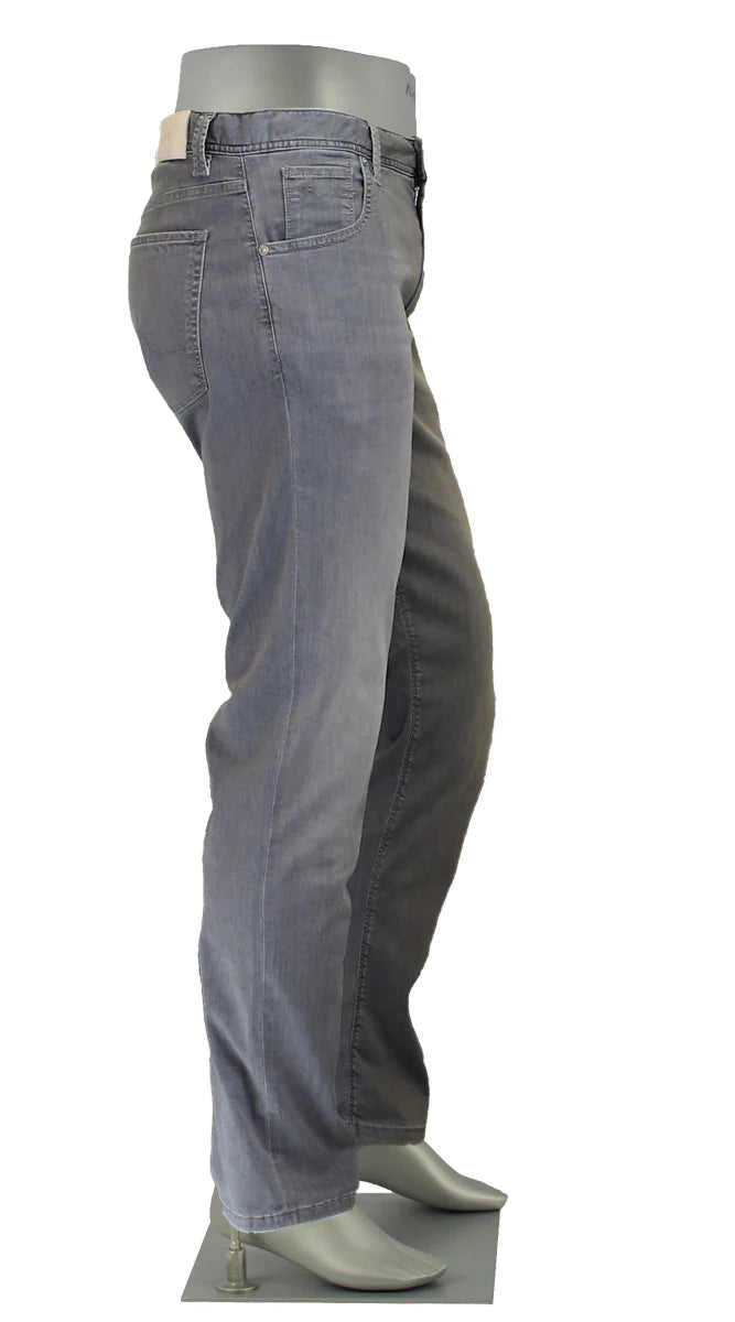 Alberto Jeans In Pipe Regular Fit Light Weigh Tencel-Gray