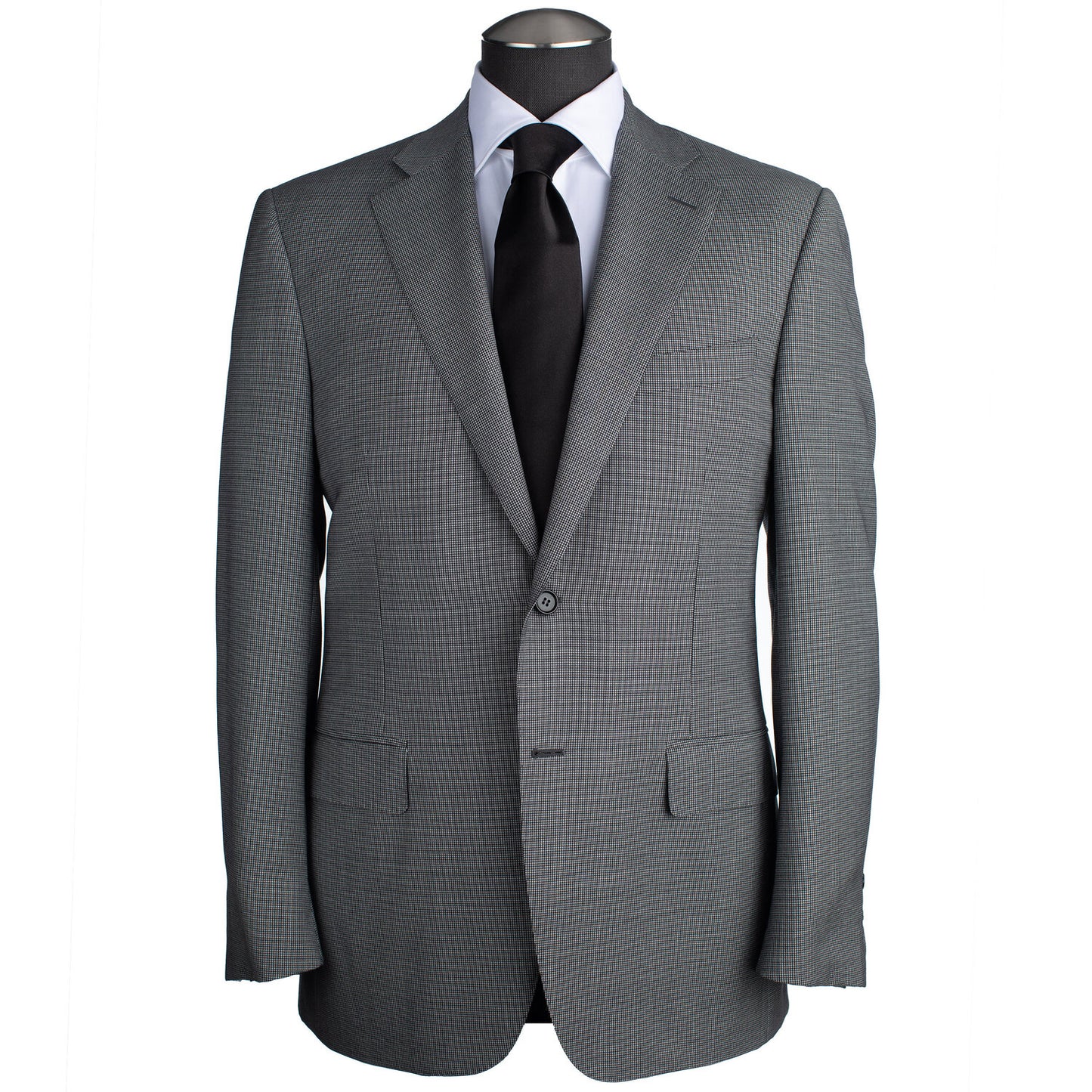 Canali Siena Model Suit in Mid Gray Nail Head