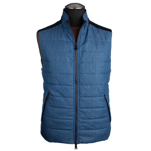 Waterville Water Repellent Quilted Vest in Royal Blue