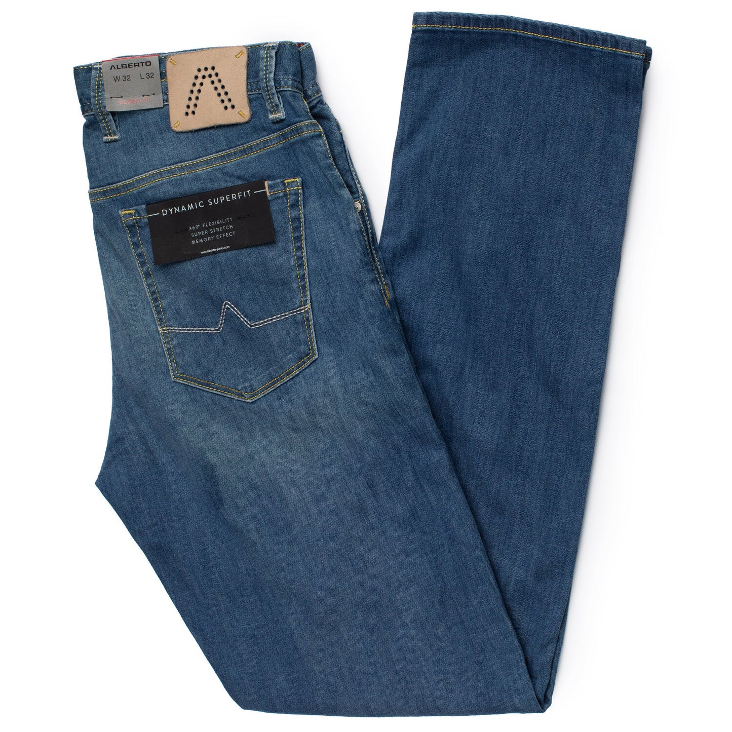 Alberto Jeans Stone Modern Fit in Mid Blue