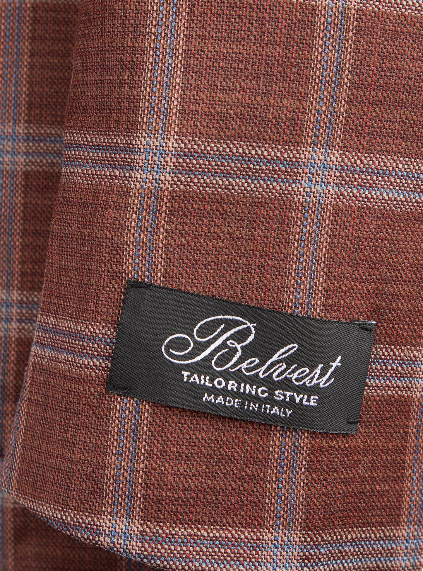 Belvest Jacket-in-the-Box Sport Coat in Rust and Beige Plaid