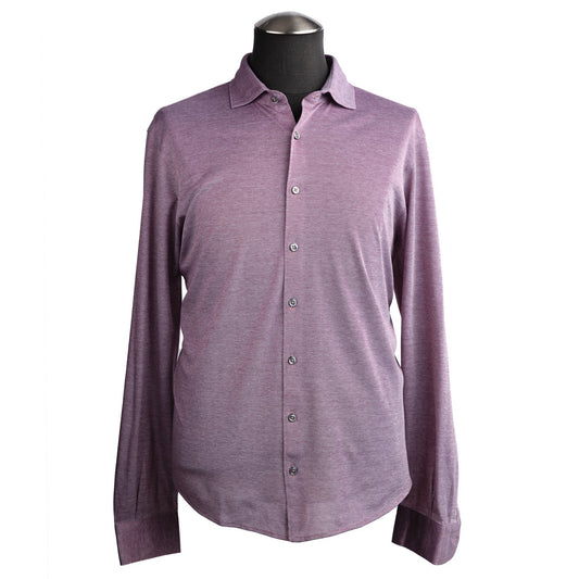 Gran Sasso Jersey Vintage Piqué Sport Shirt in Lavender
