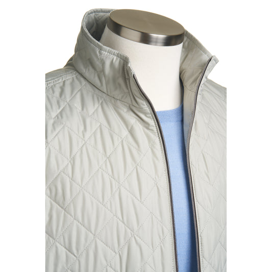 Waterville Water Repellent Quilted Nylon Jacket in Sand