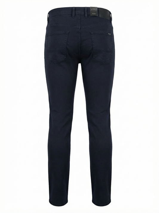 Alberto Jeans Pipe Super Stretch Denim in Navy