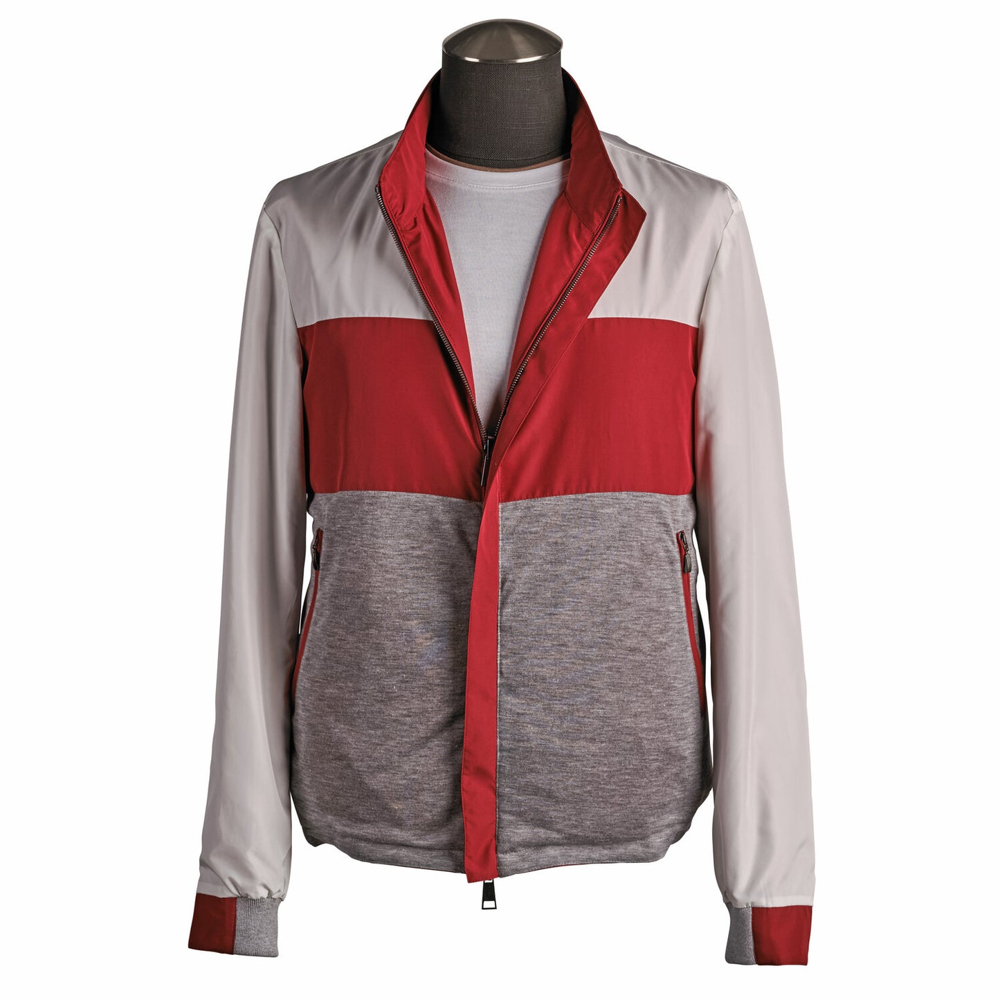 Gallotti Reversible Nylon Windbreaker in Red