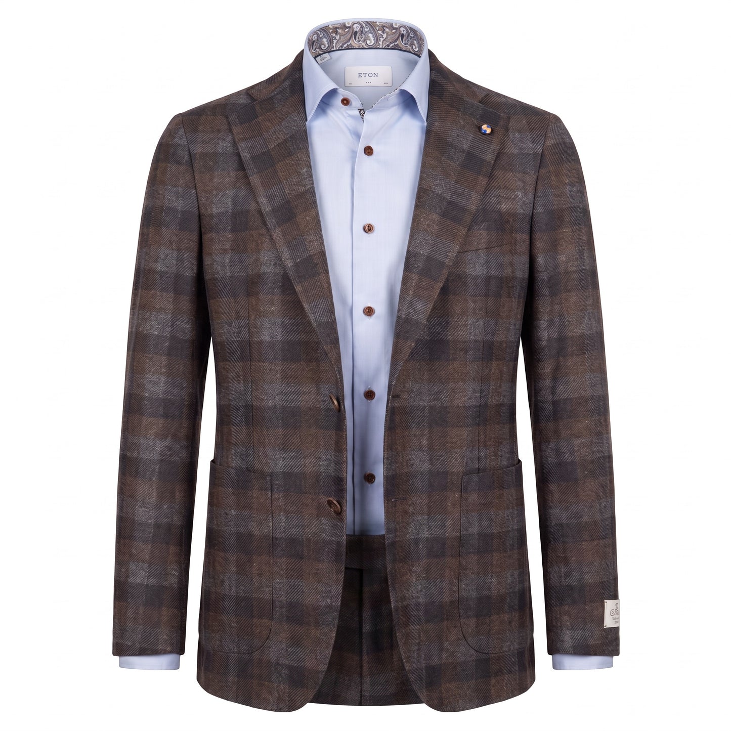 Belvest "Jacket in the Box" Wool & Cashmere In Mocha & Gray