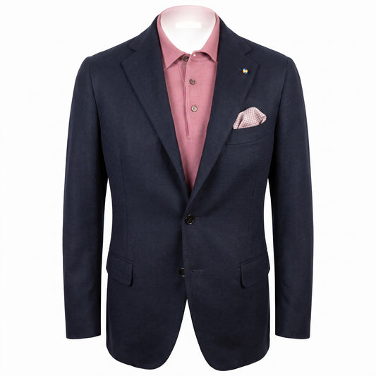 Belvest "Jacket in the Box" 100% Cashmere Sport Coat in Navy