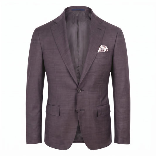 Canali Kei Model Suit in Plum