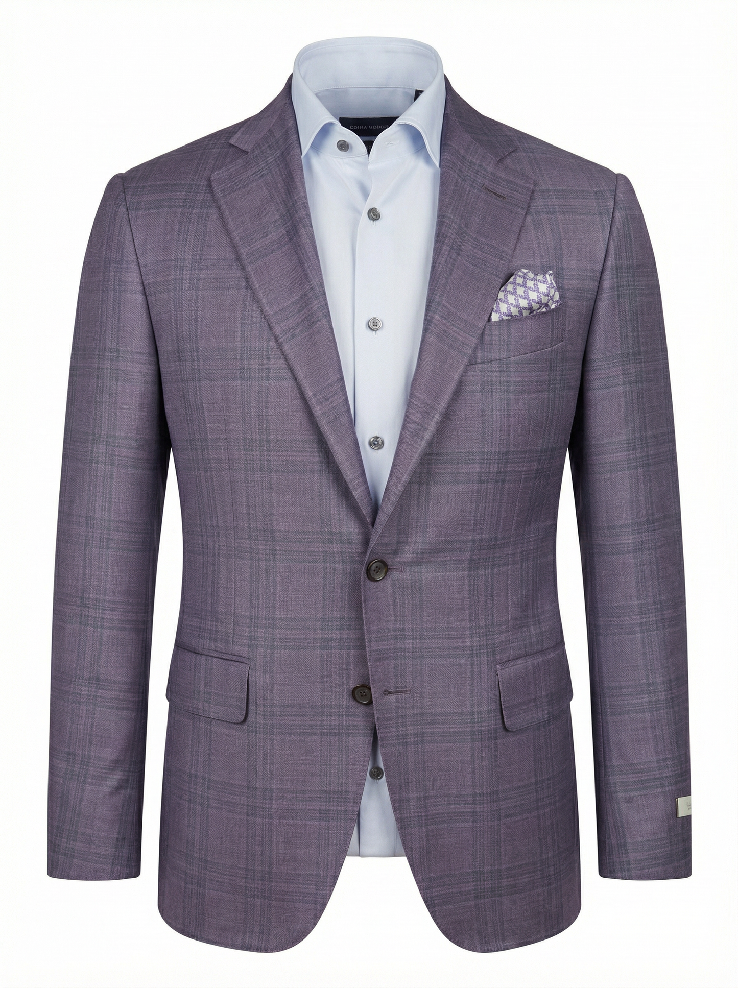 Canali Kei Model Wool Sport Coat in Plum