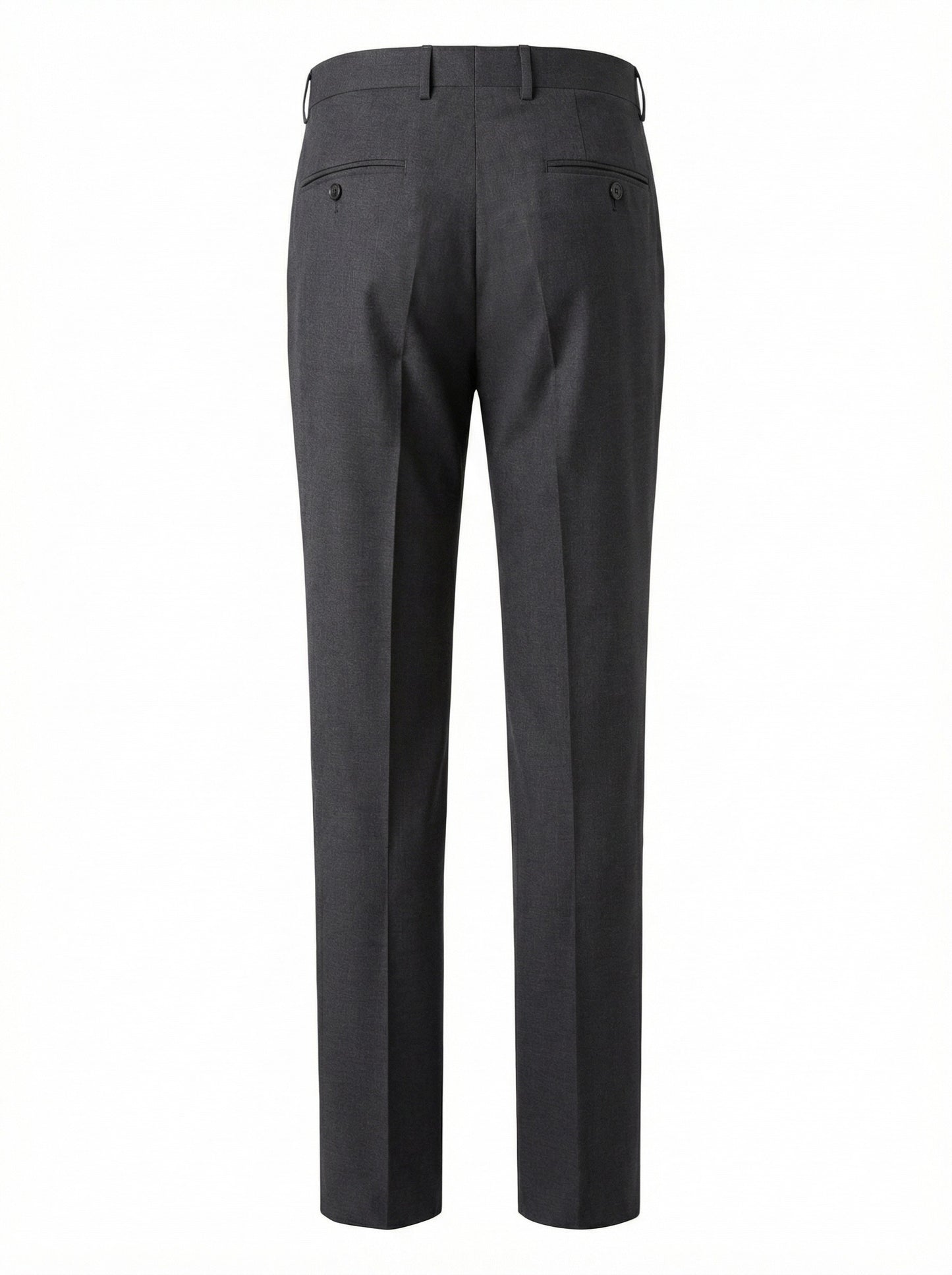 Belvest Super 120s Wool Dress Pants in Charcoal Gray