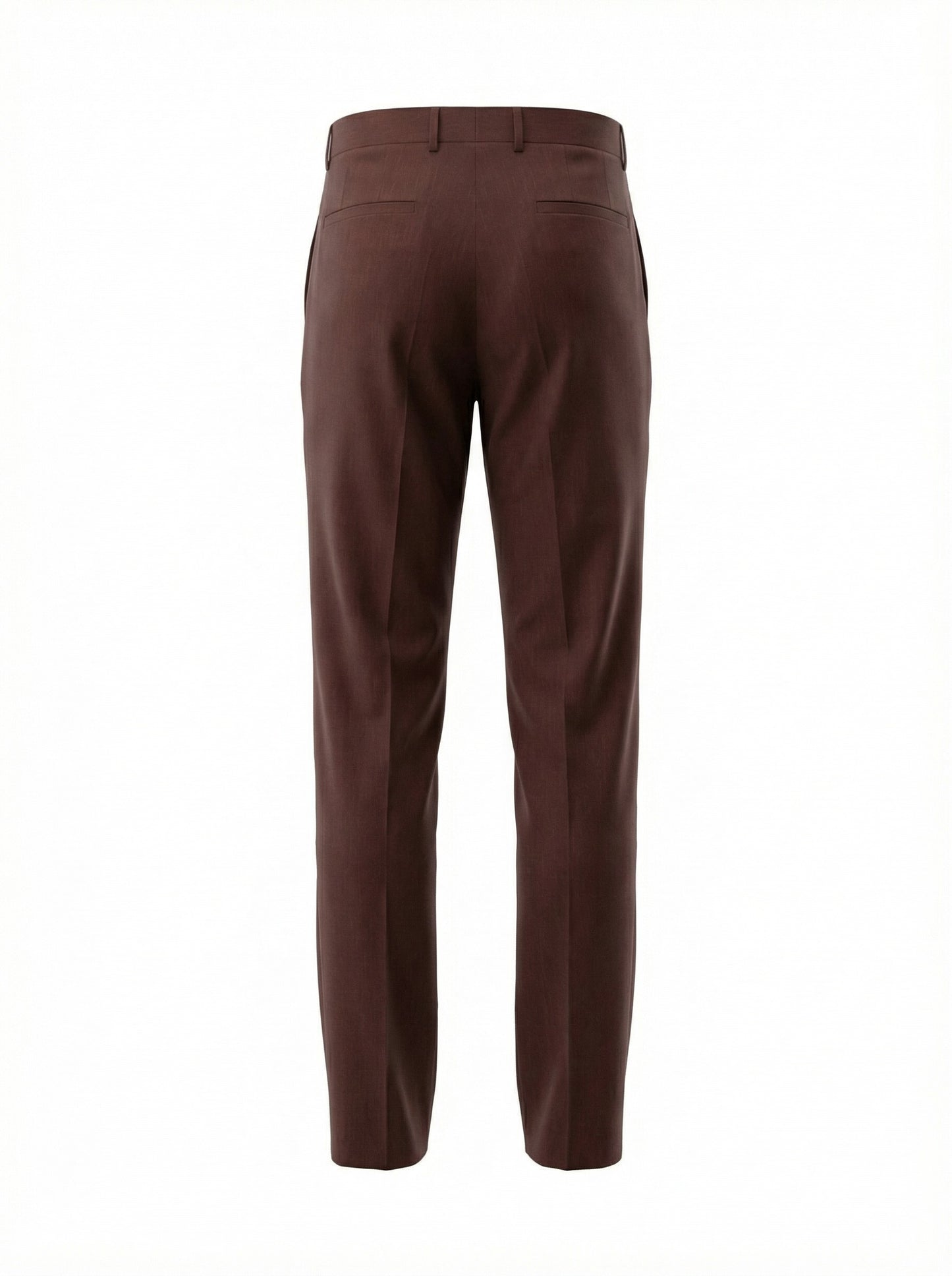 Canali Siena Classic Fit Linen Wool Blend Dress Pants in Rust