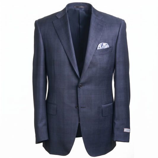 Canali Suit in Siena Model -Blue Glen Plaid