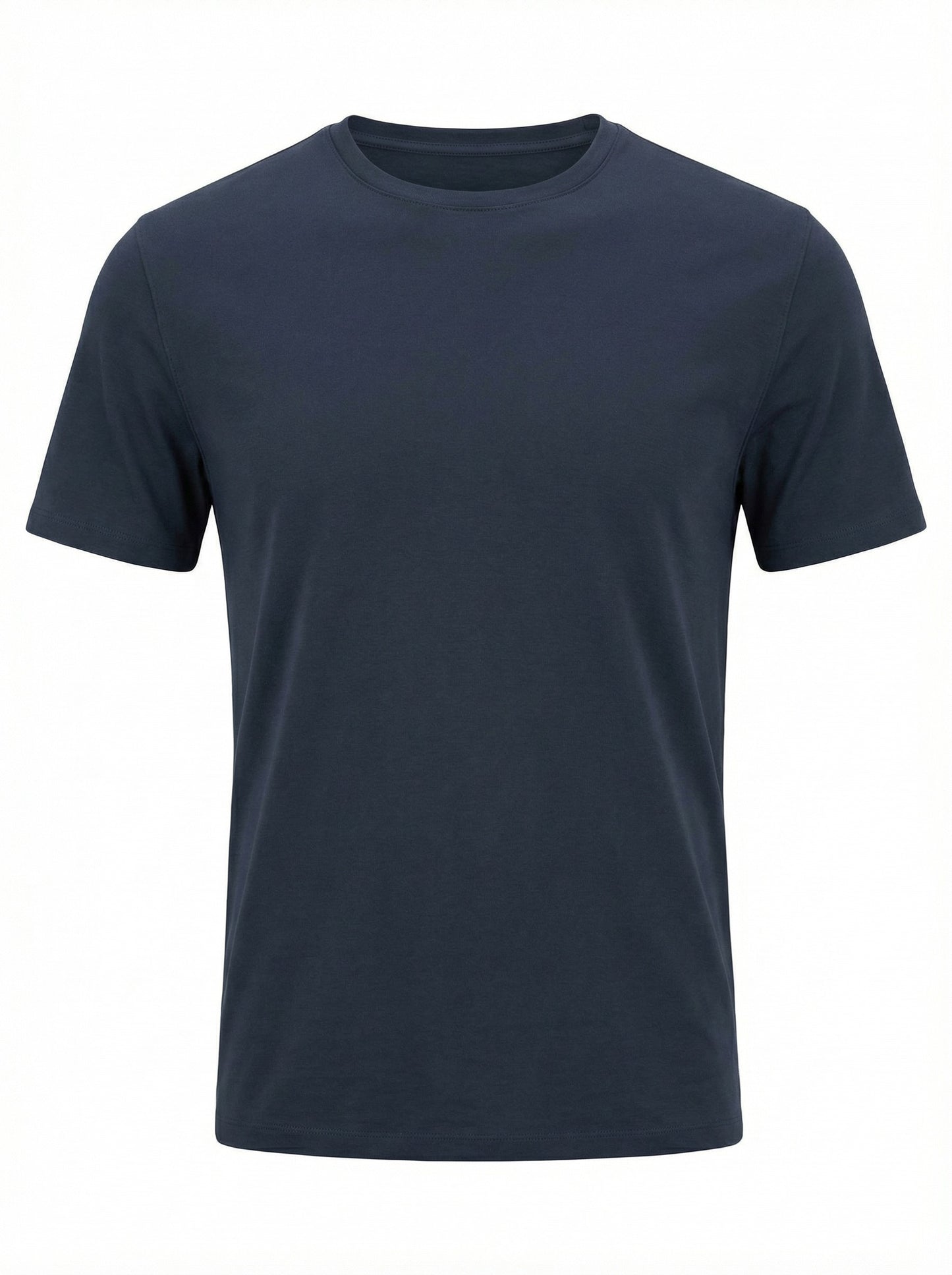 Patrick Assaraf Crew SS T-Shirt in Midnight Blue