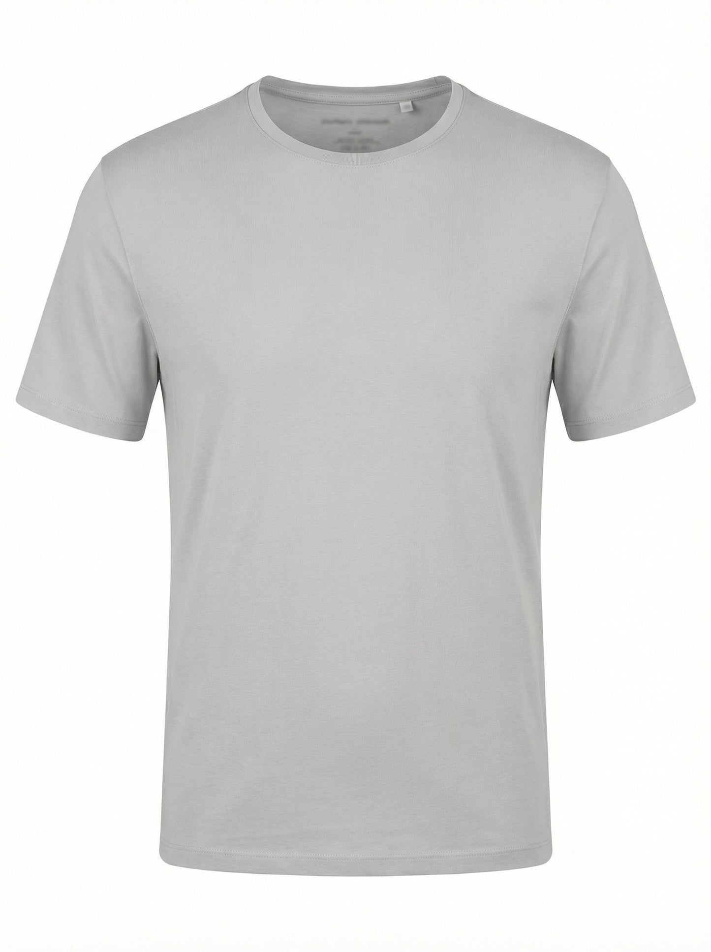 Patrick Assaraf Crew SS T-Shirt in Light Gray