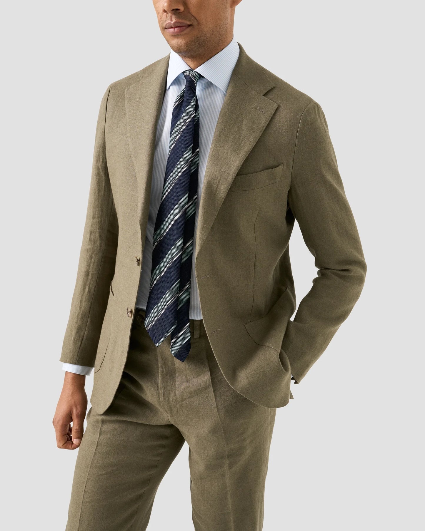 Eton Striped Cotton TENCEL™ Lyocell Shirt