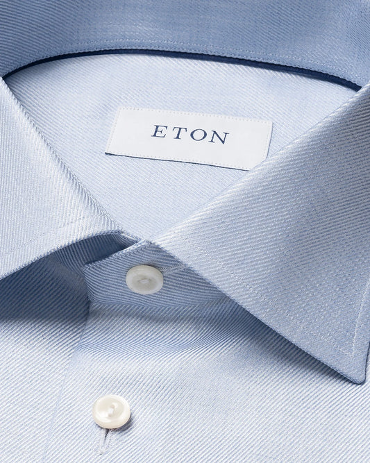 Eton Mélange Solid Cotton TENCEL™ Lyocell Shirt
