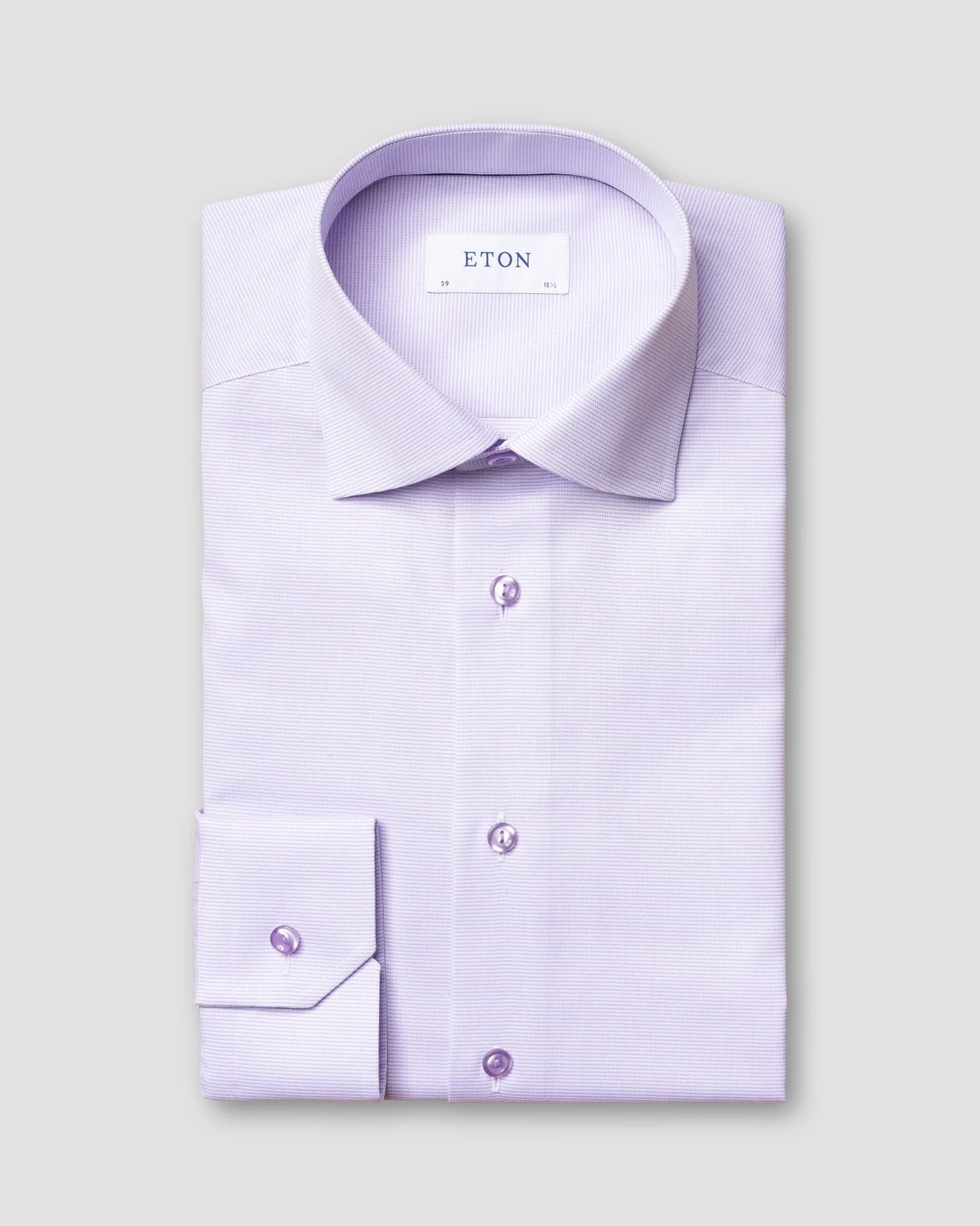 eton slim fit twill dress shirt Eton Twill Dress Shirt in Lavendar in Slim Fit