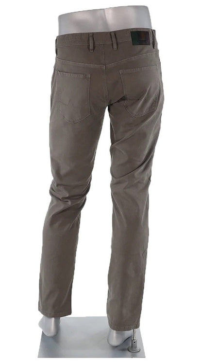 Alberto Jeans Pipe Regular Fit 1607-662 Soft Twill in Olive
