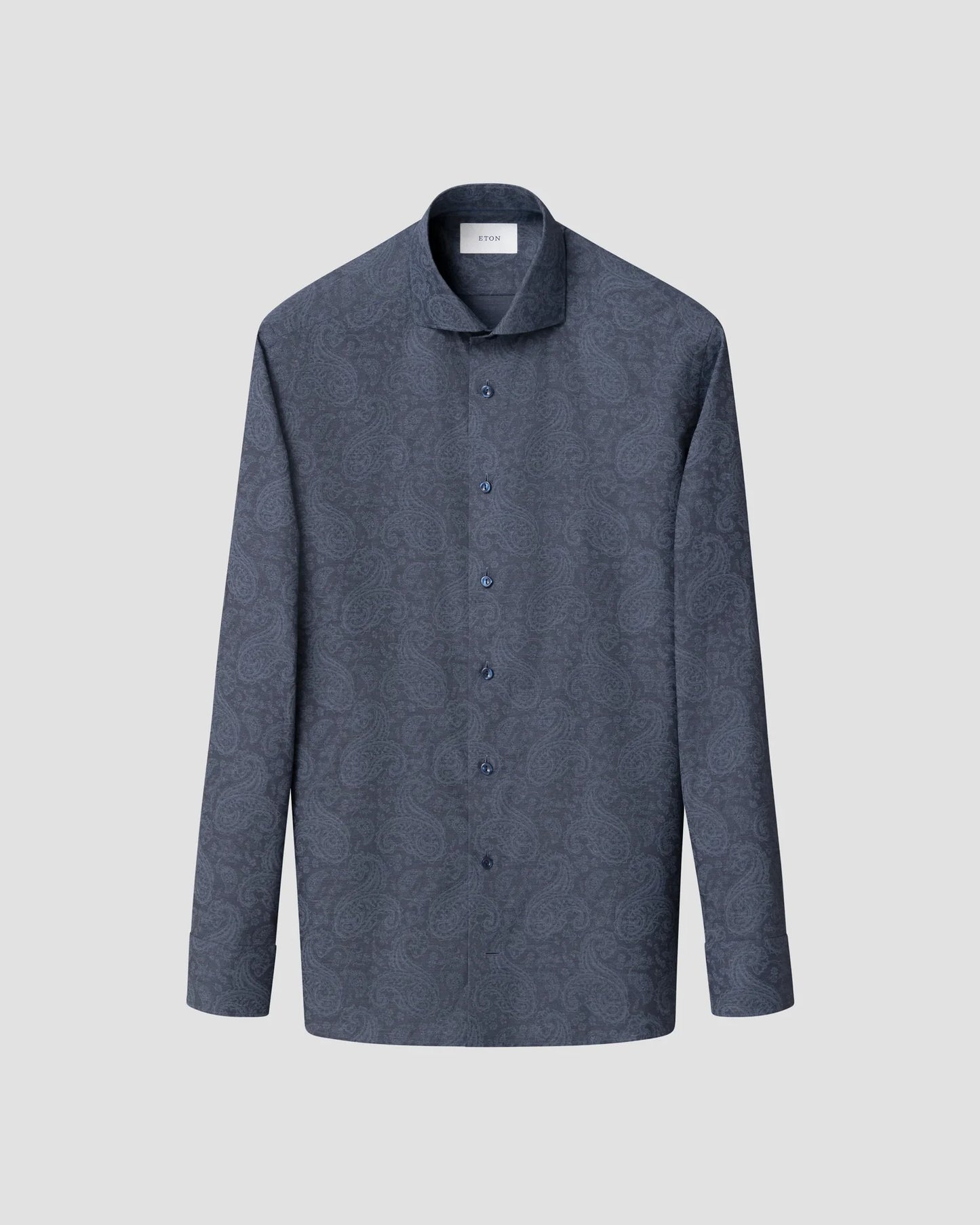 Eton Paisley Melangé Print Shirt In Slim Fit