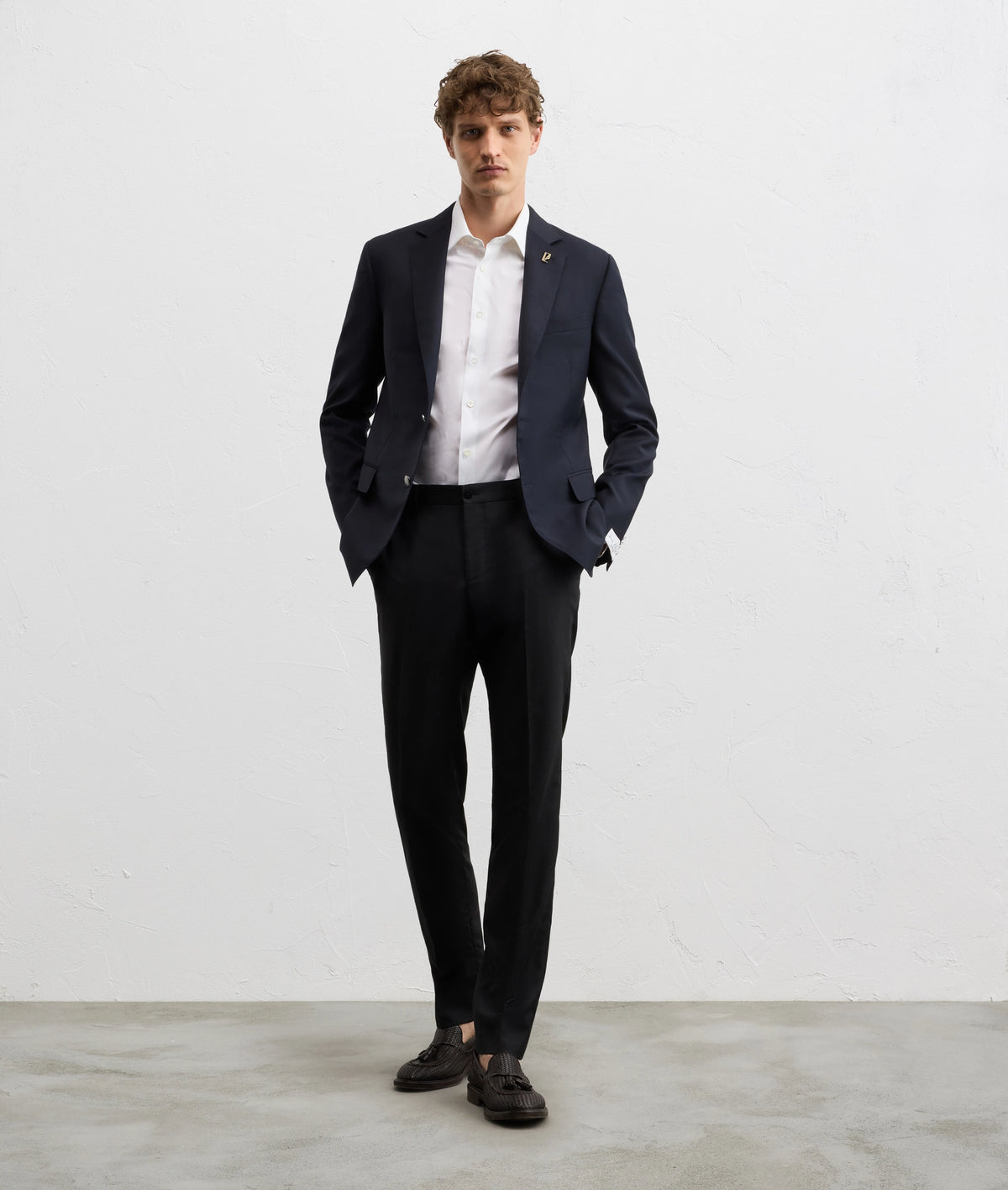 Pal Zileri Pure Wool Travel Key Model Blazer in Navy