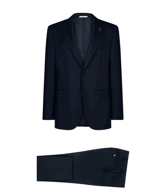 Pal Zileri Vicenza Model Suit (Z Model) Natural Comfort Wool Suit in Navy Blue