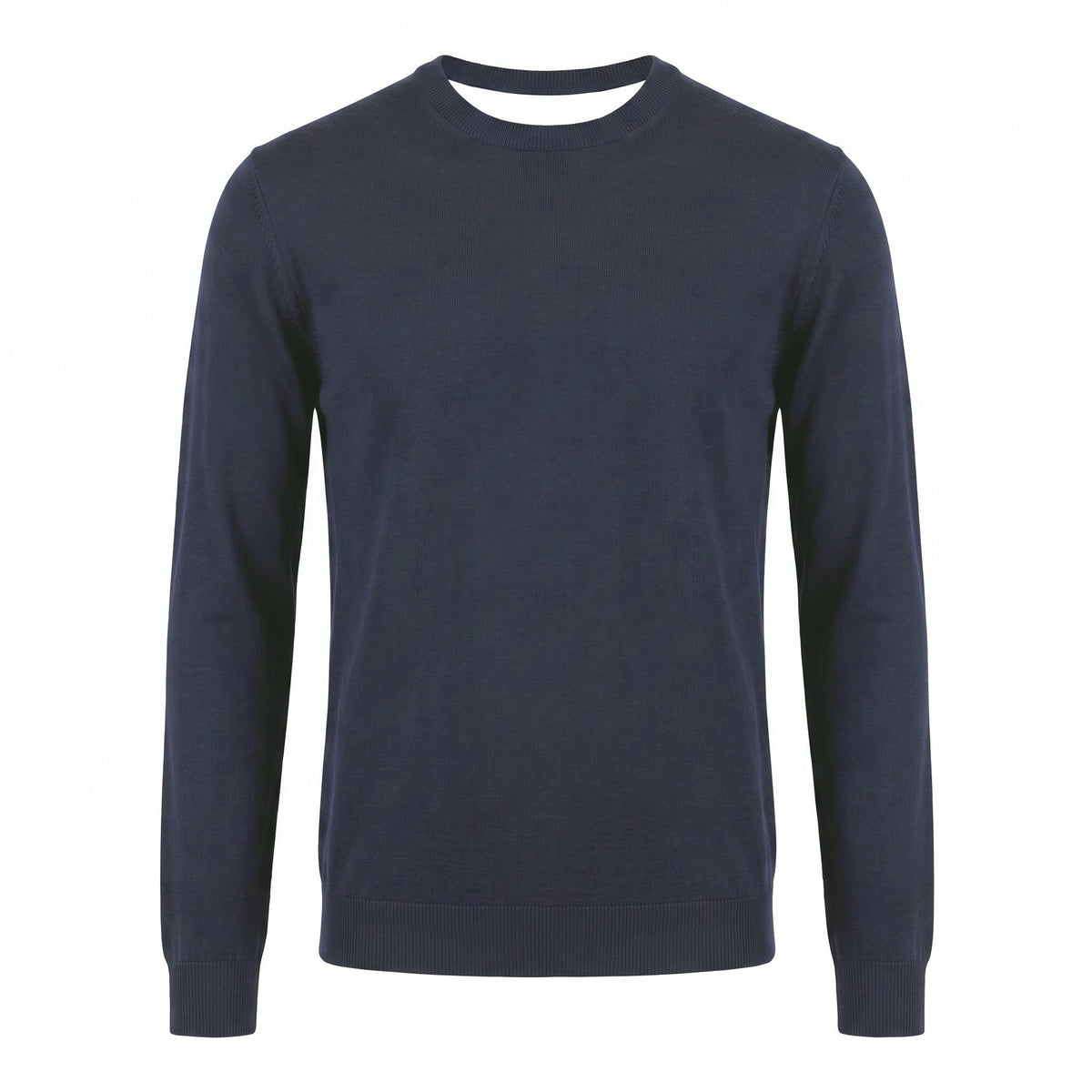 Pal Zileri 18 Gauge Lightweight Wool Crewneck Sweater – Navy Blue