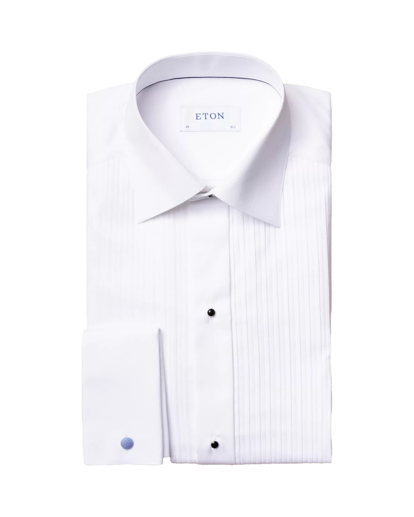 Eton White Plissé Tuxedo Shirt In Slim Model