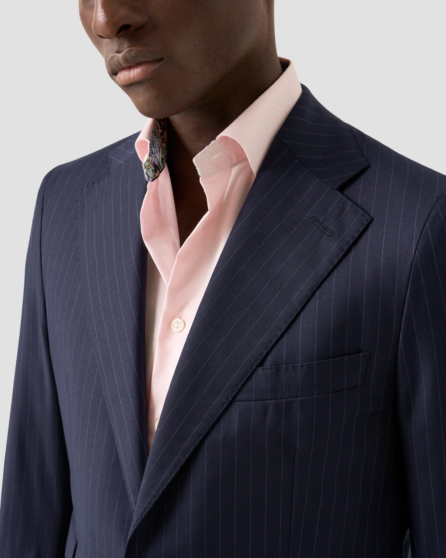 Eton Paisley Effect Signature Twill Shirt In Solid Pink - Slim Fit