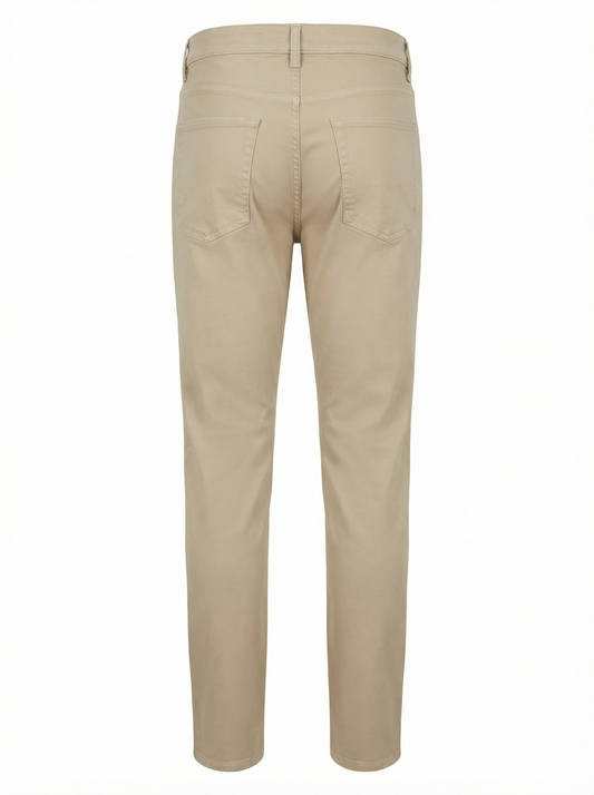 Alberto Jeans Pipe Super Stretch Denim in Light Beige